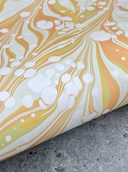 Full Sheet Hand-Marbled Paper P347