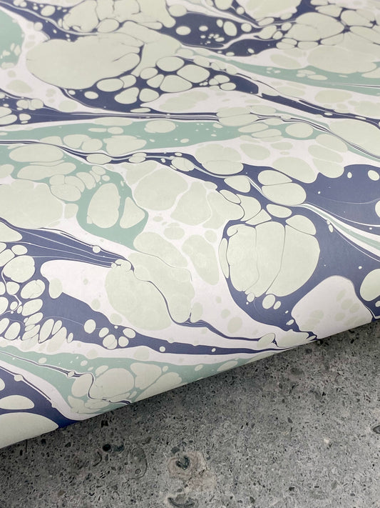 Full Sheet Hand-Marbled Paper P345
