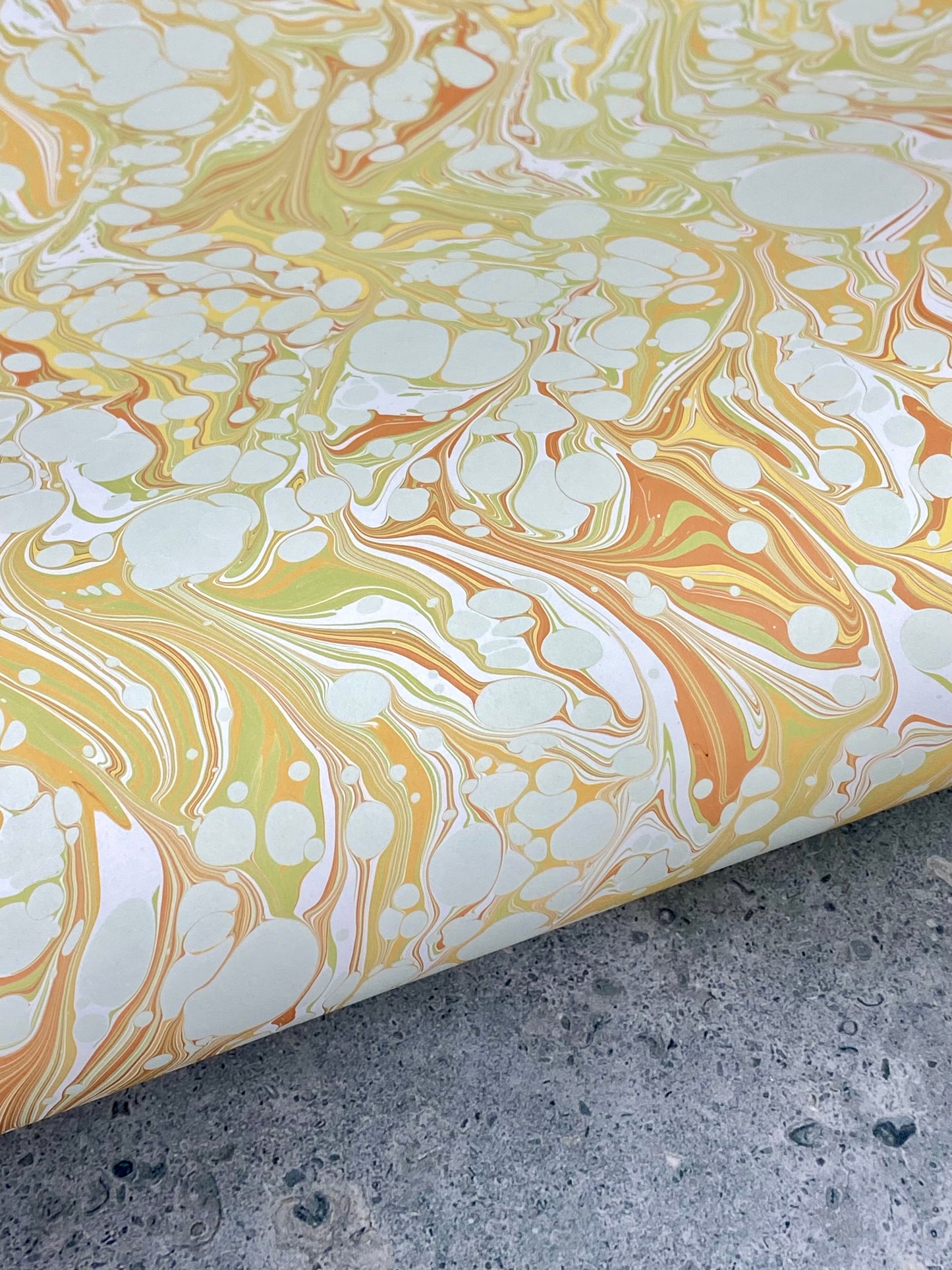 Full Sheet Hand-Marbled Paper P340