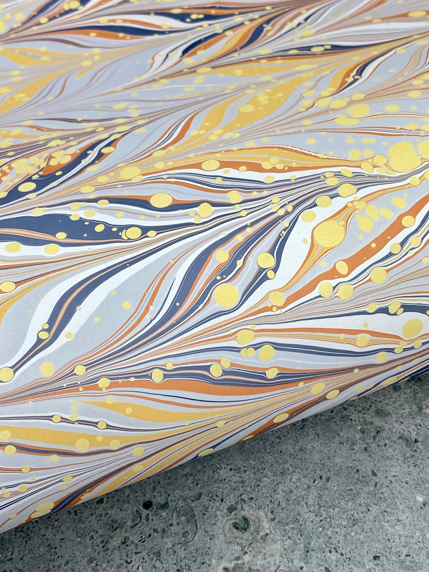 Full Sheet Hand-Marbled Paper P339S