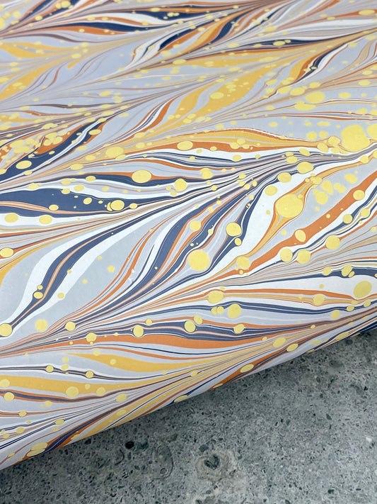 Full Sheet Hand-Marbled Paper P339S