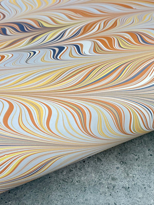 Full Sheet Hand-Marbled Paper P338S