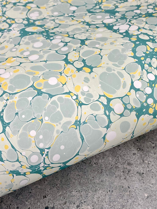 Full Sheet Hand-Marbled Paper P337