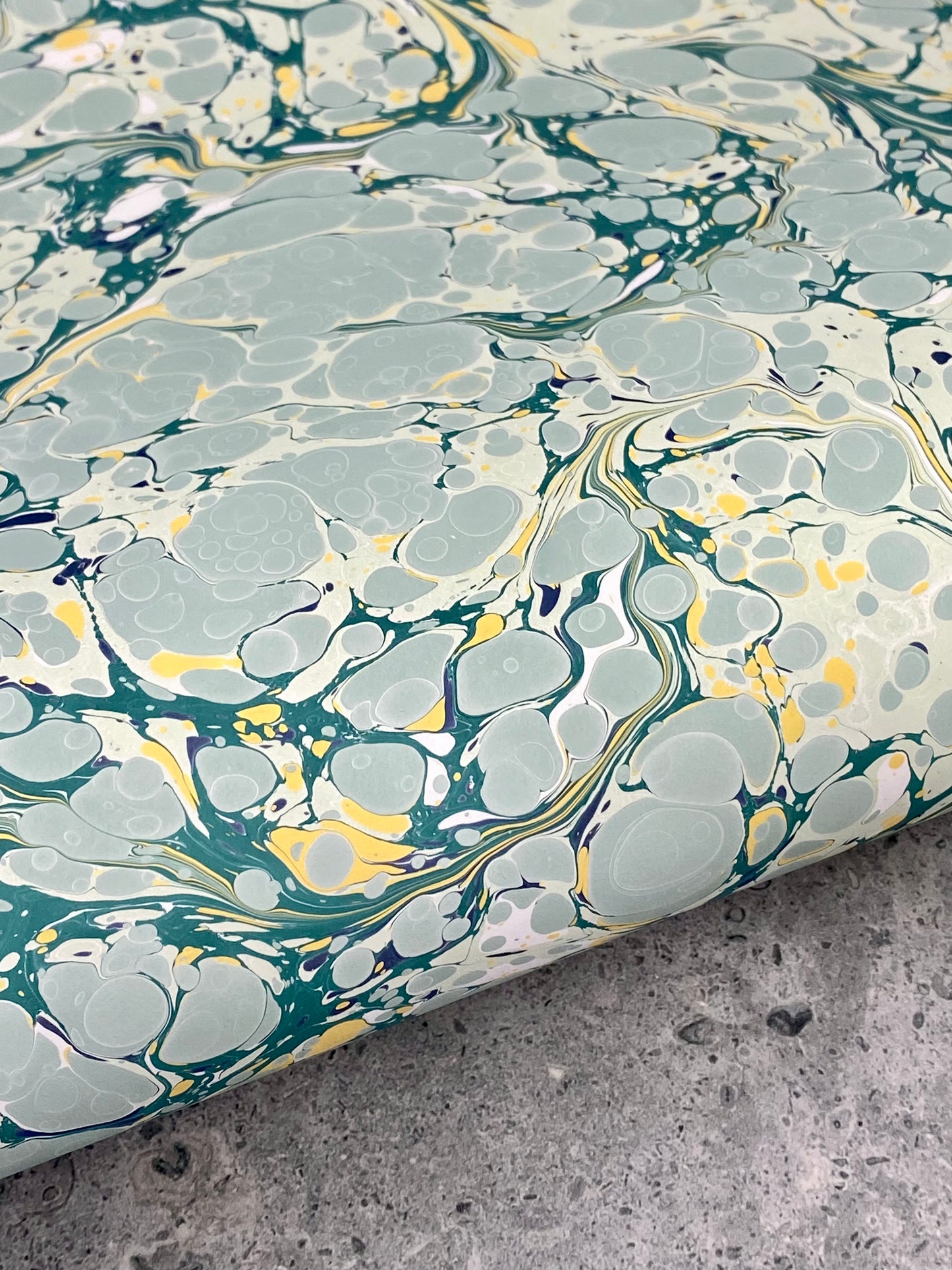 Full Sheet Hand-Marbled Paper P336