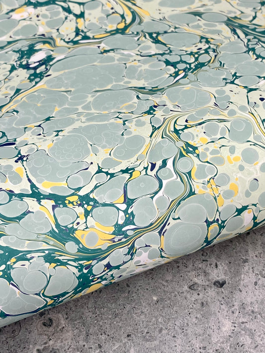 Full Sheet Hand-Marbled Paper P336