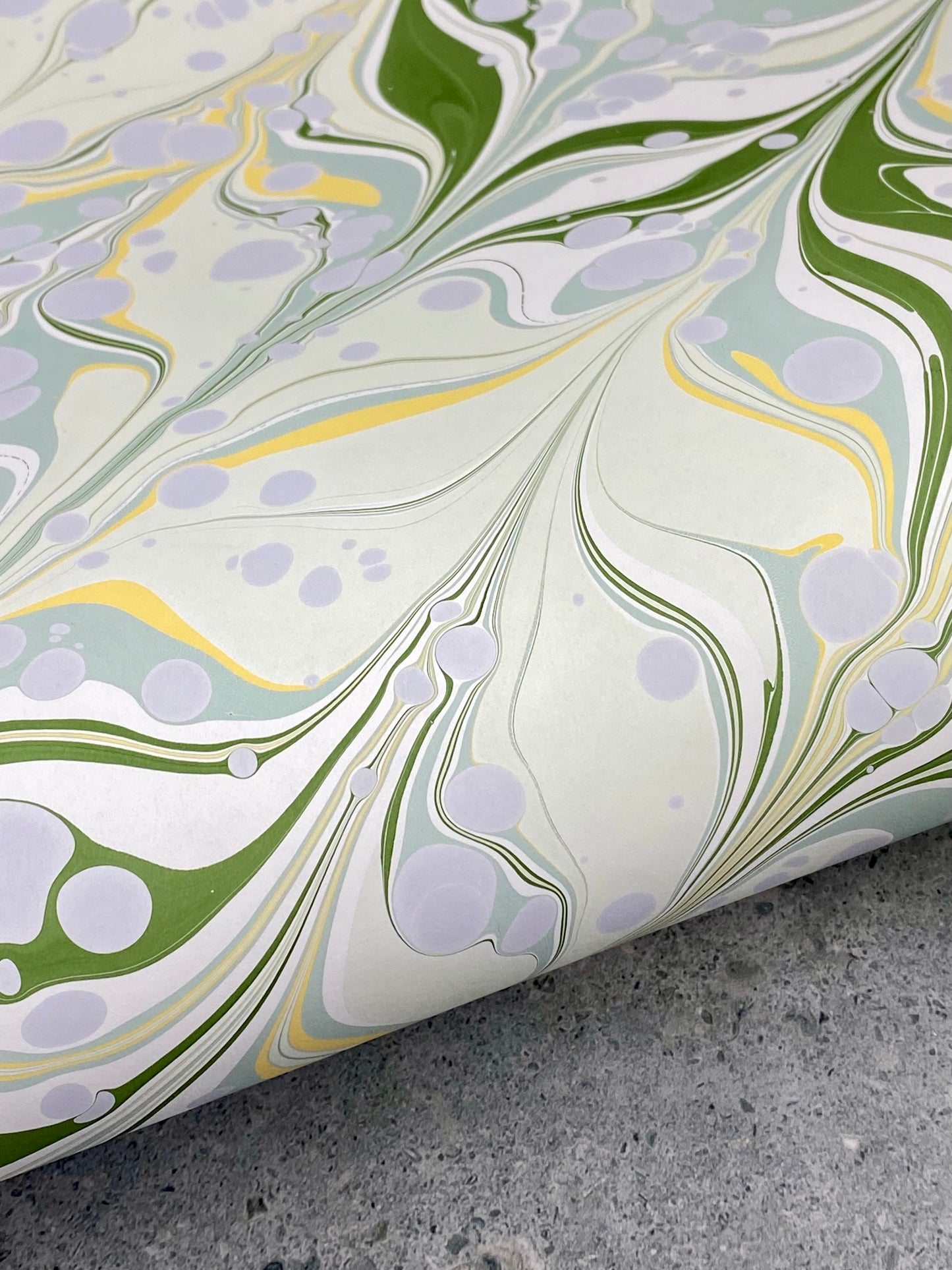 Full Sheet Hand-Marbled Paper P335