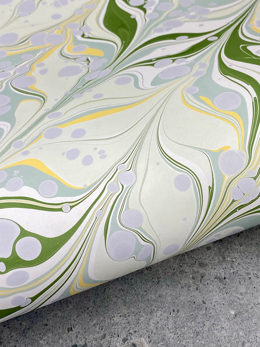 Full Sheet Hand-Marbled Paper P335