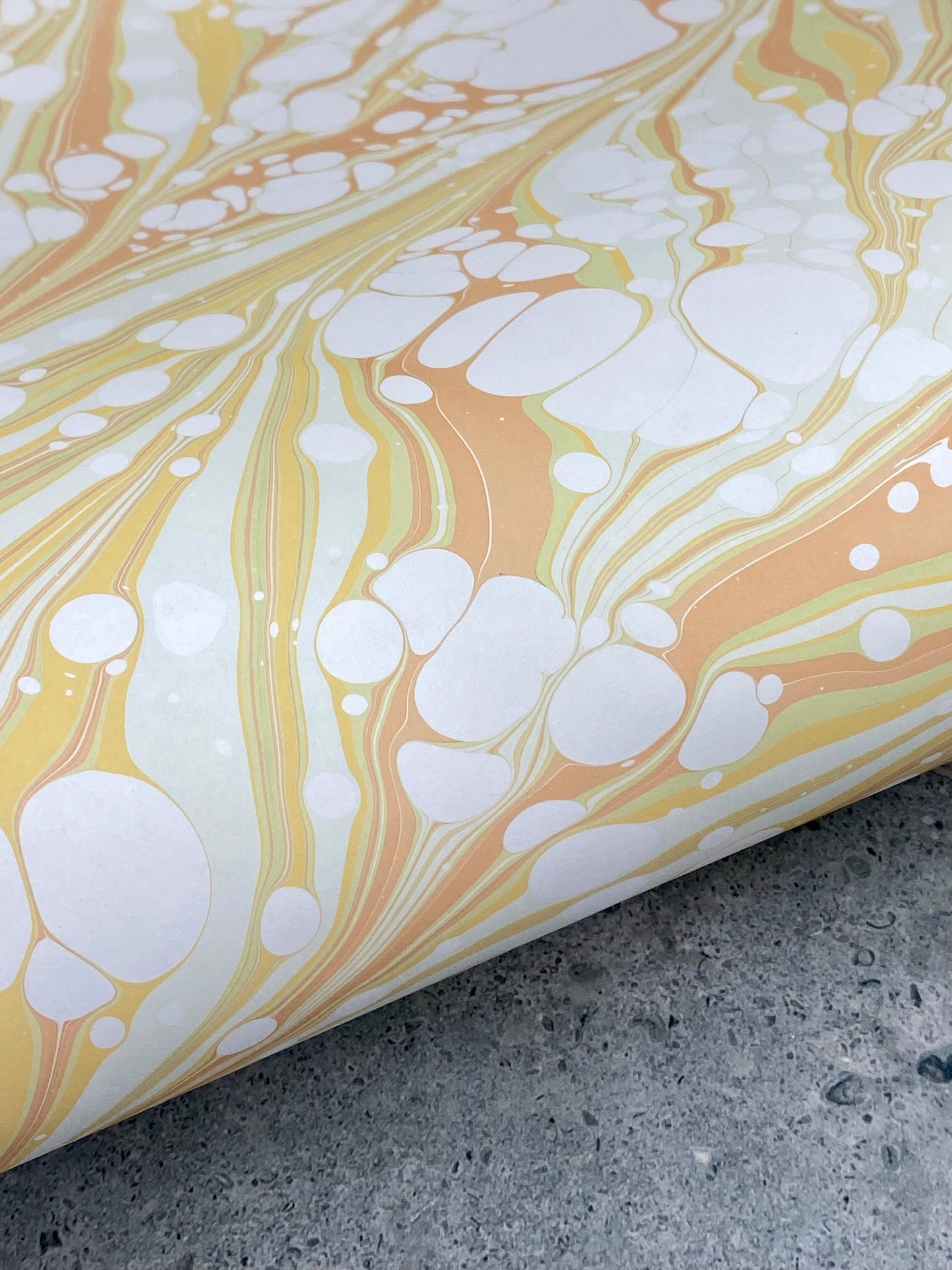 Full Sheet Hand-Marbled Paper P332