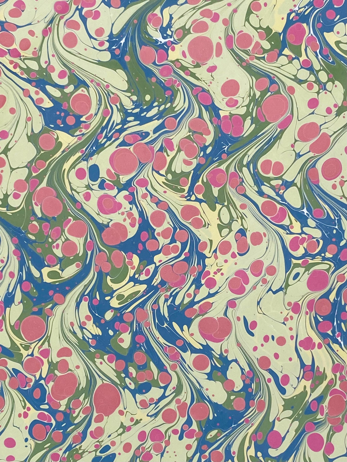 Full Sheet Hand-Marbled Paper P390