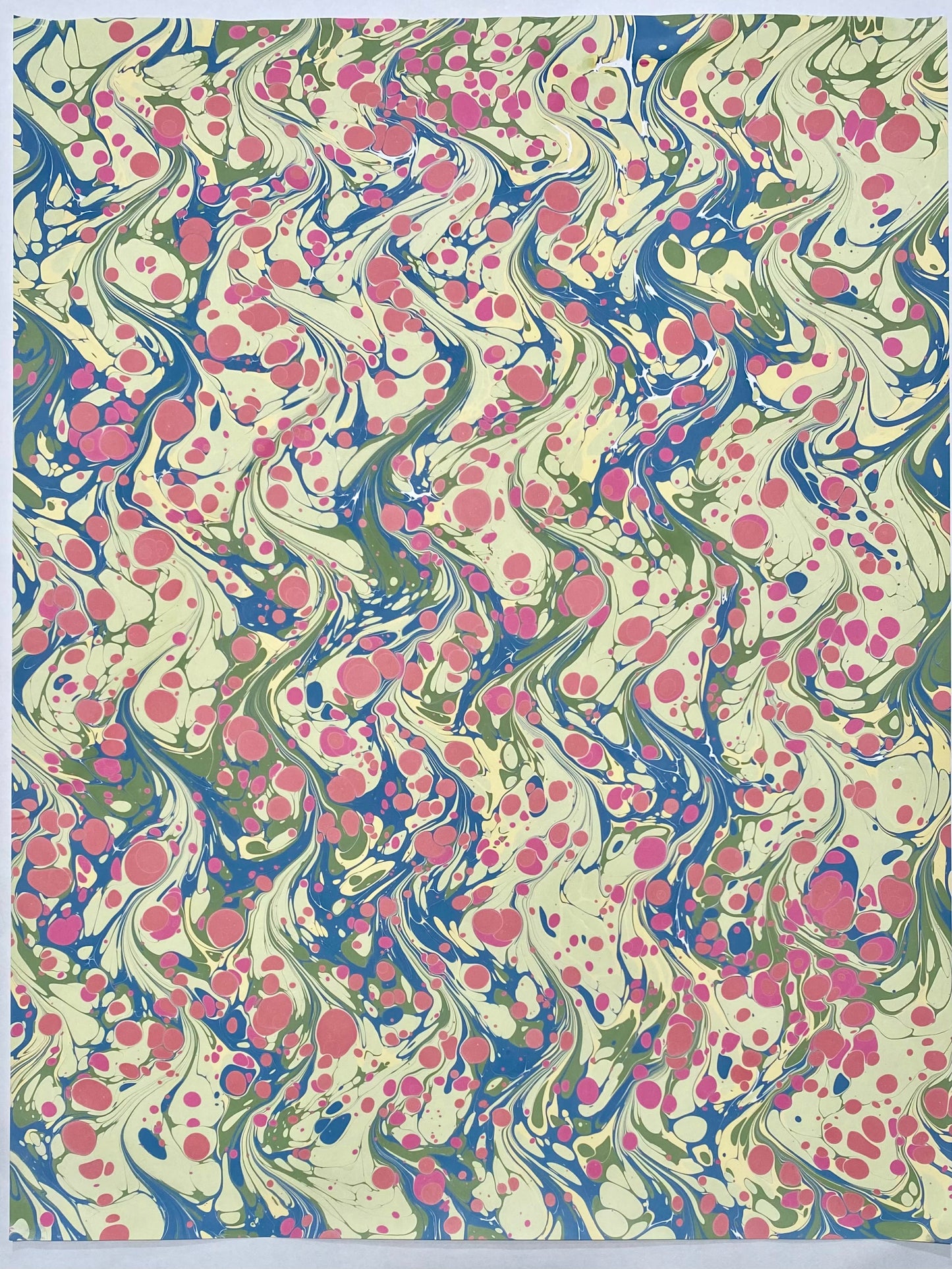 Full Sheet Hand-Marbled Paper P390