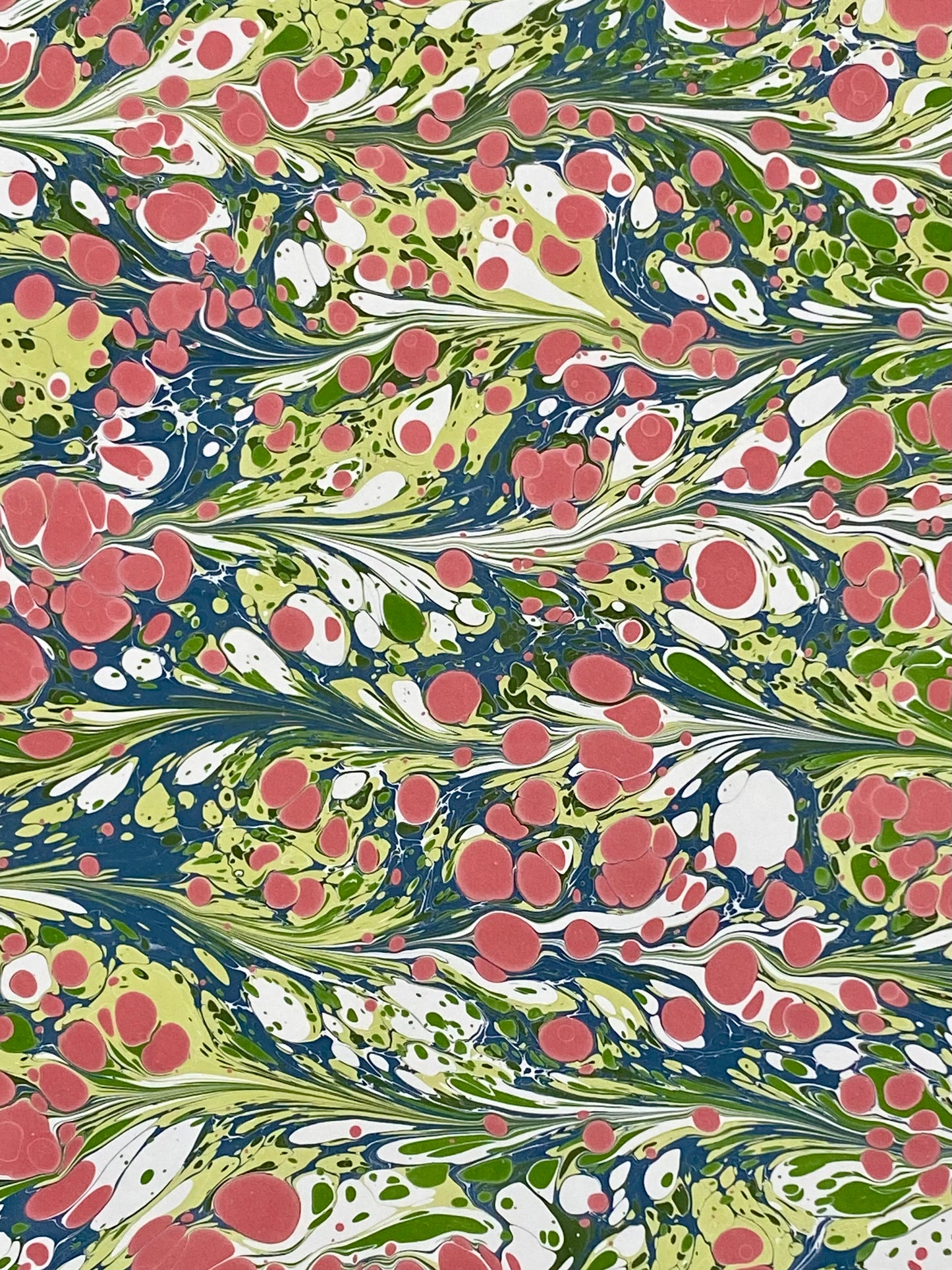 Full Sheet Hand-Marbled Paper P387