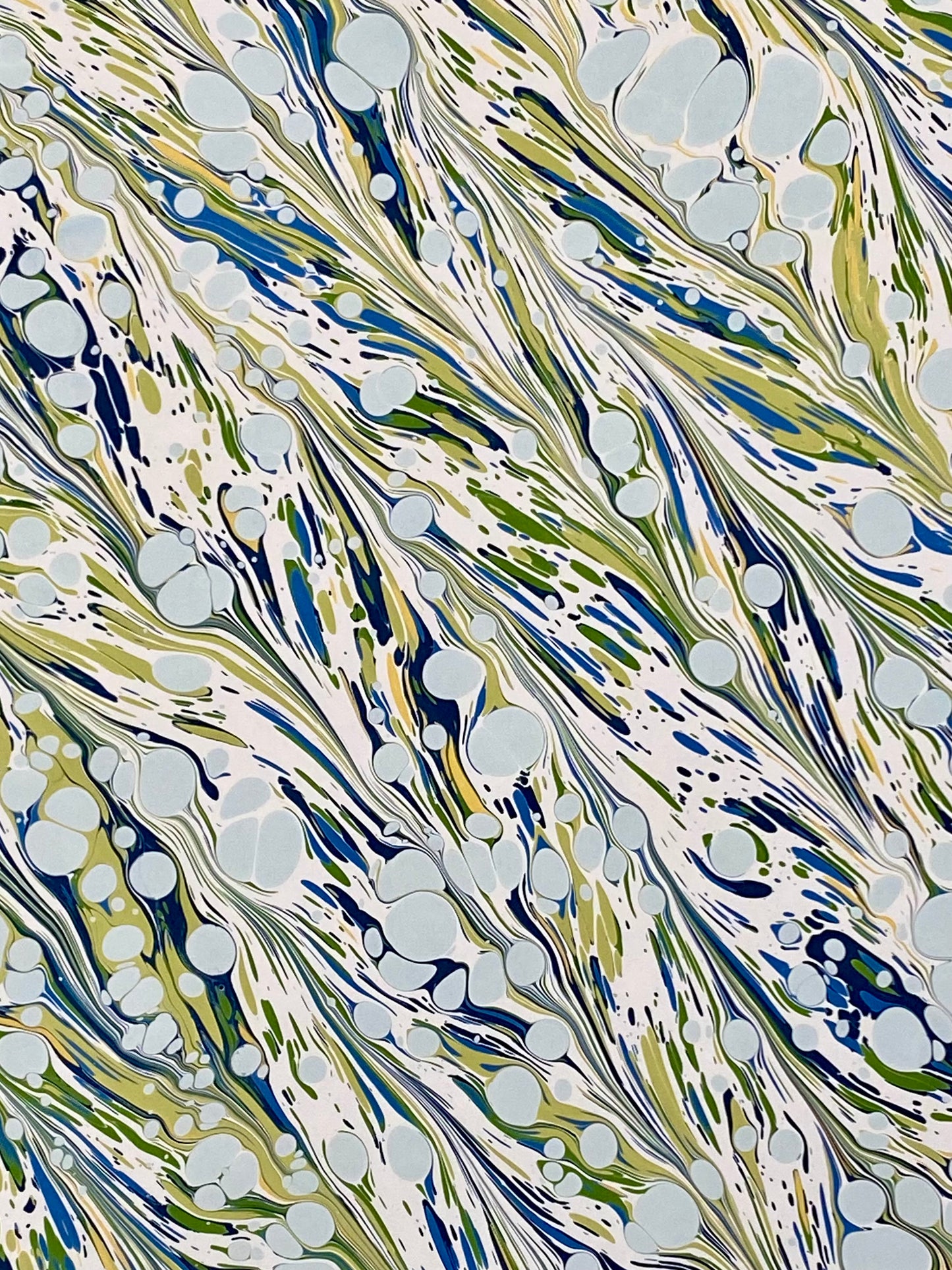Full Sheet Hand-Marbled Paper P377