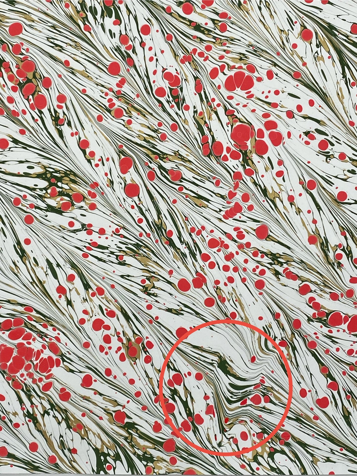 Full Sheet Hand-Marbled Paper P374S