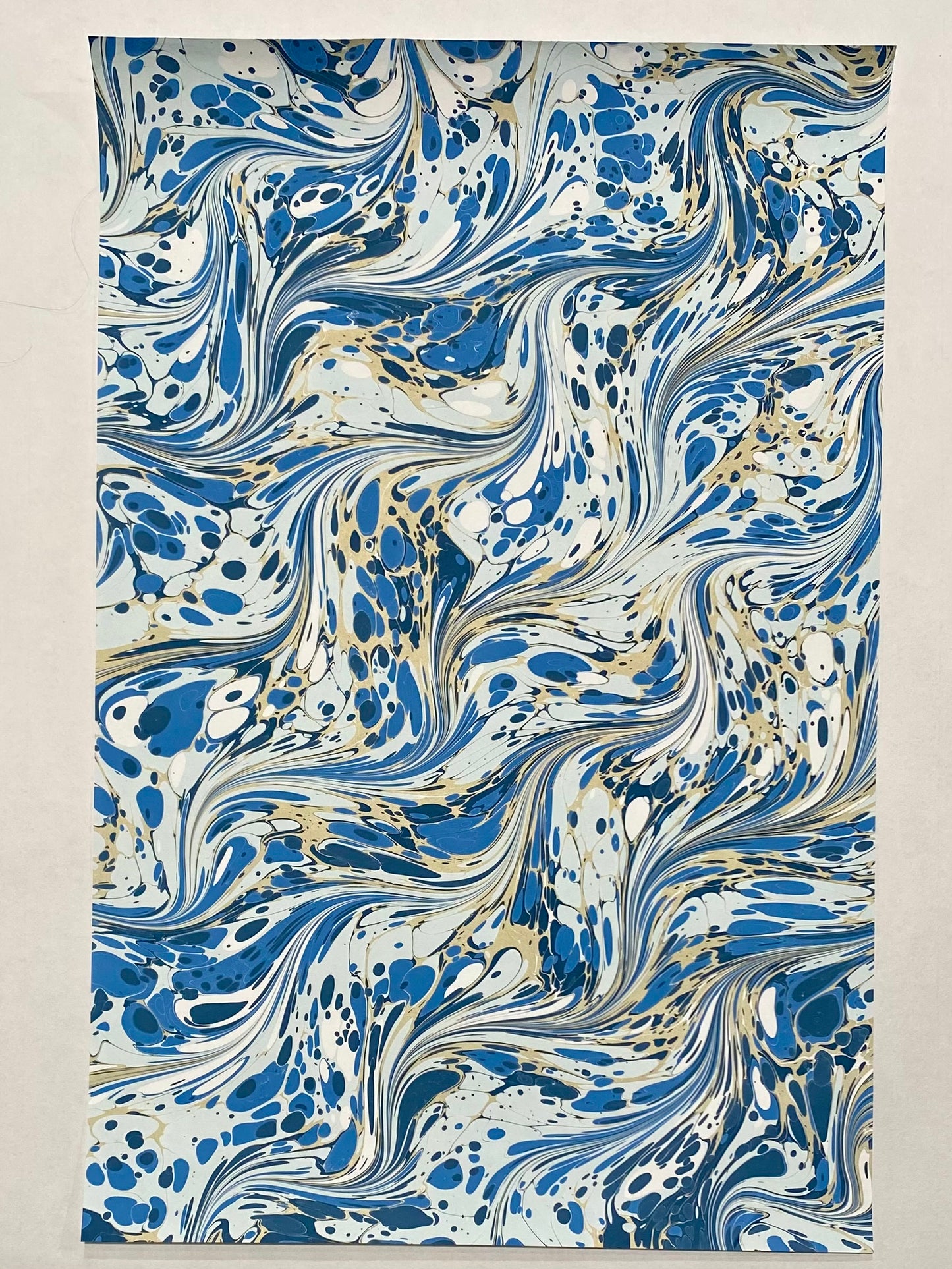 Half-Sheet Hand-Marbled Paper P359H