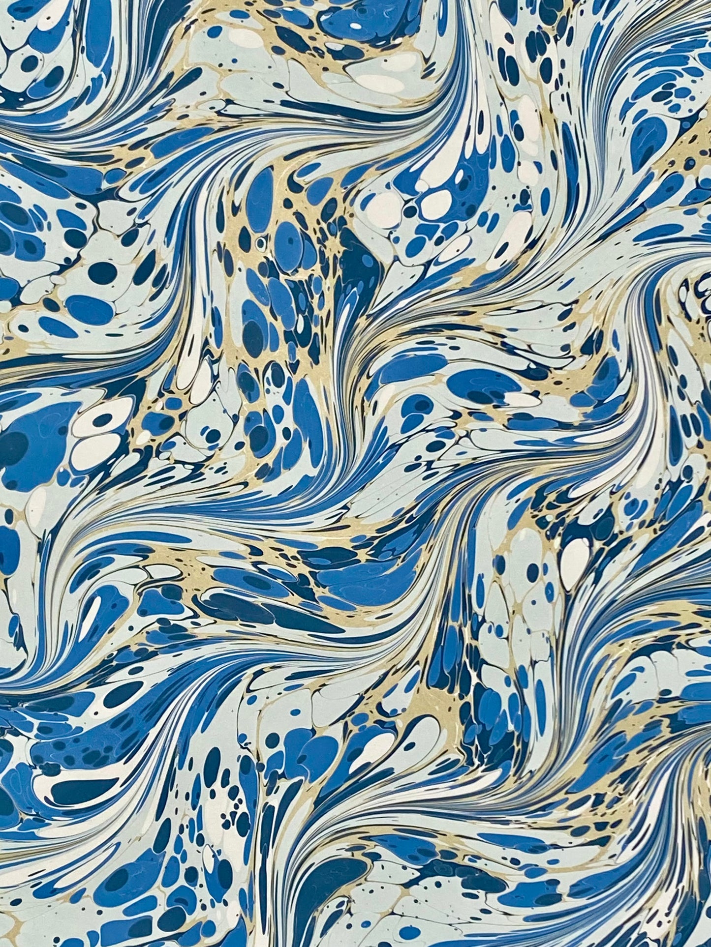 Half-Sheet Hand-Marbled Paper P359H