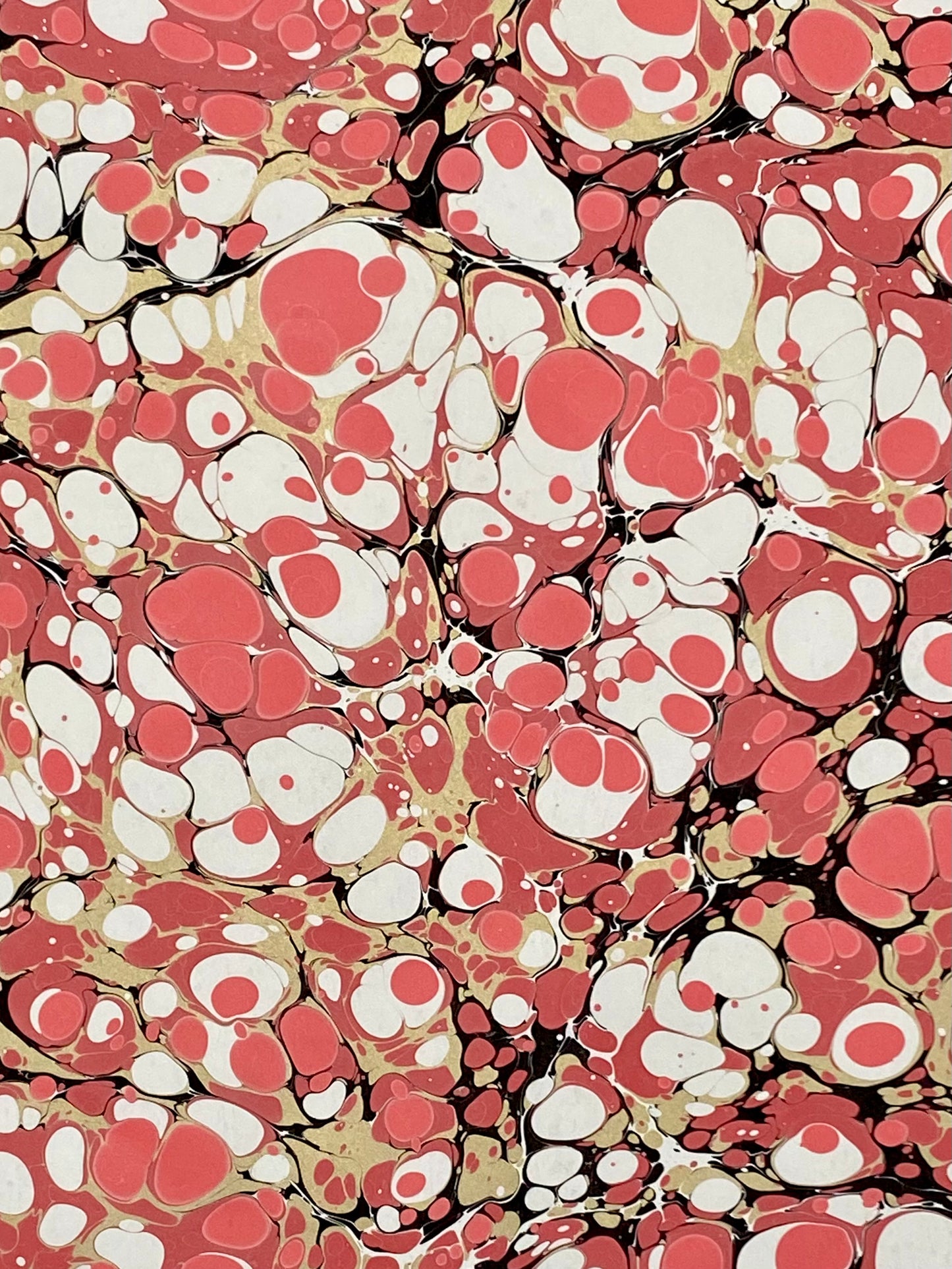 Half-Sheet Hand-Marbled Paper P357H