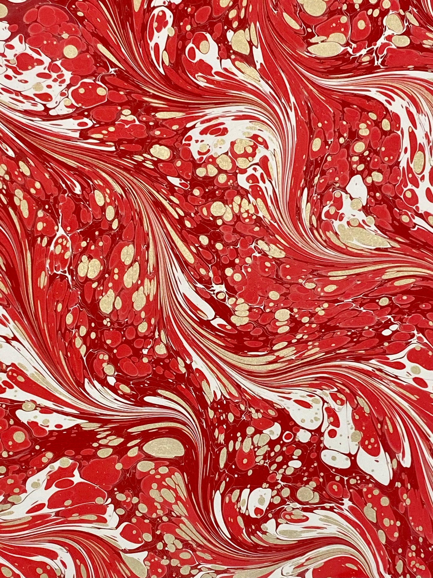 Half-Sheet Hand-Marbled Paper P356H