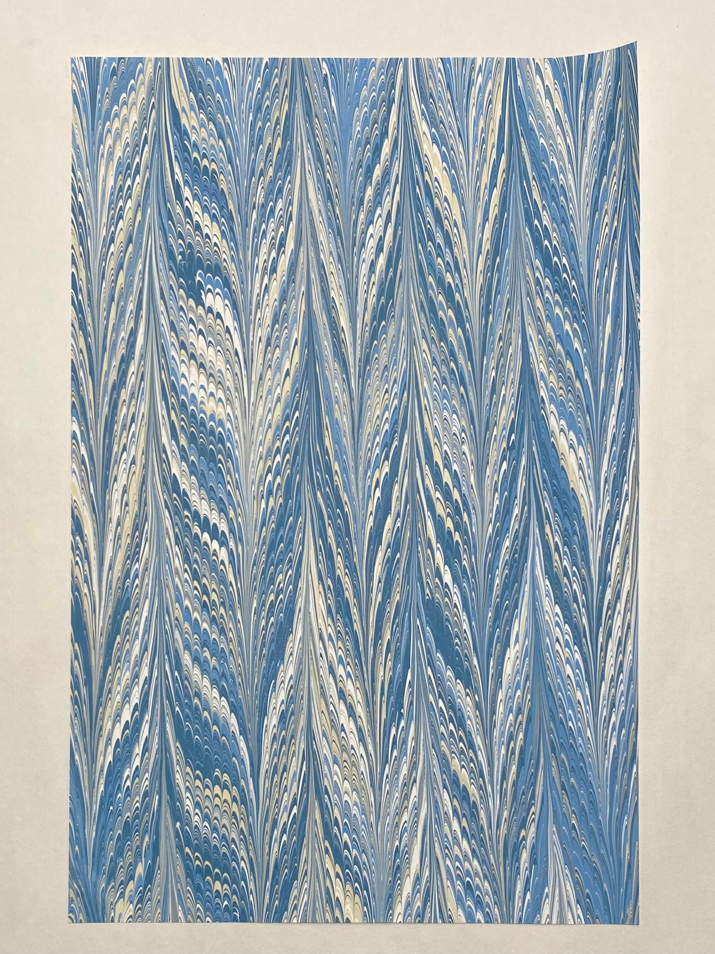 Half-Sheet Hand-Marbled Paper P353H