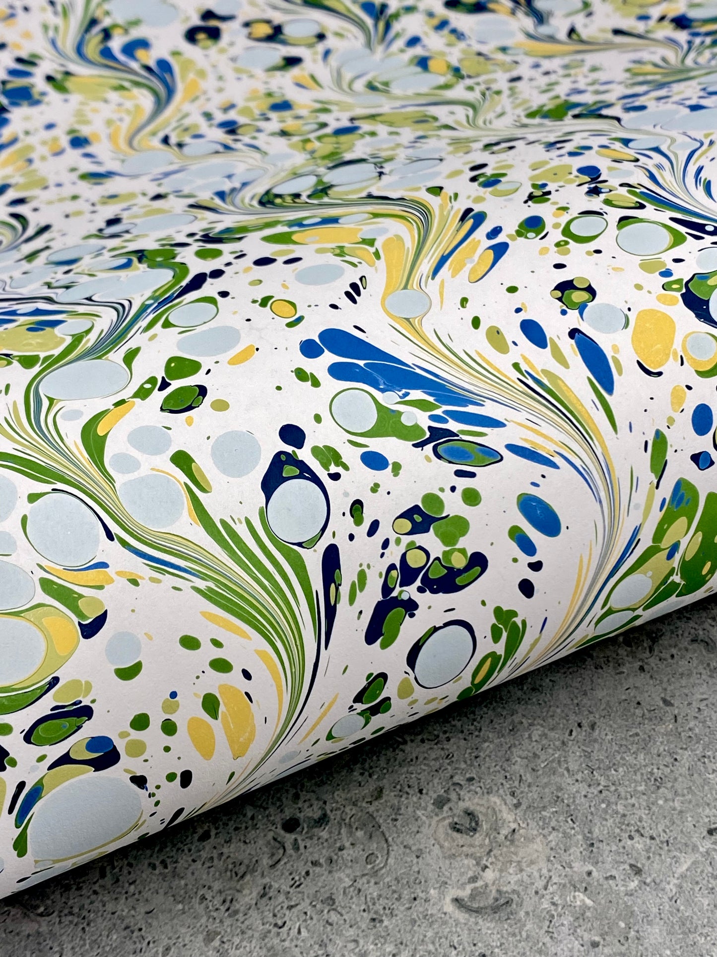 Full Sheet Hand-Marbled Paper P404S - flawed