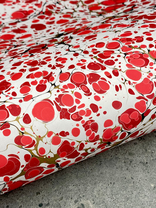 Full Sheet Hand-Marbled Paper P402