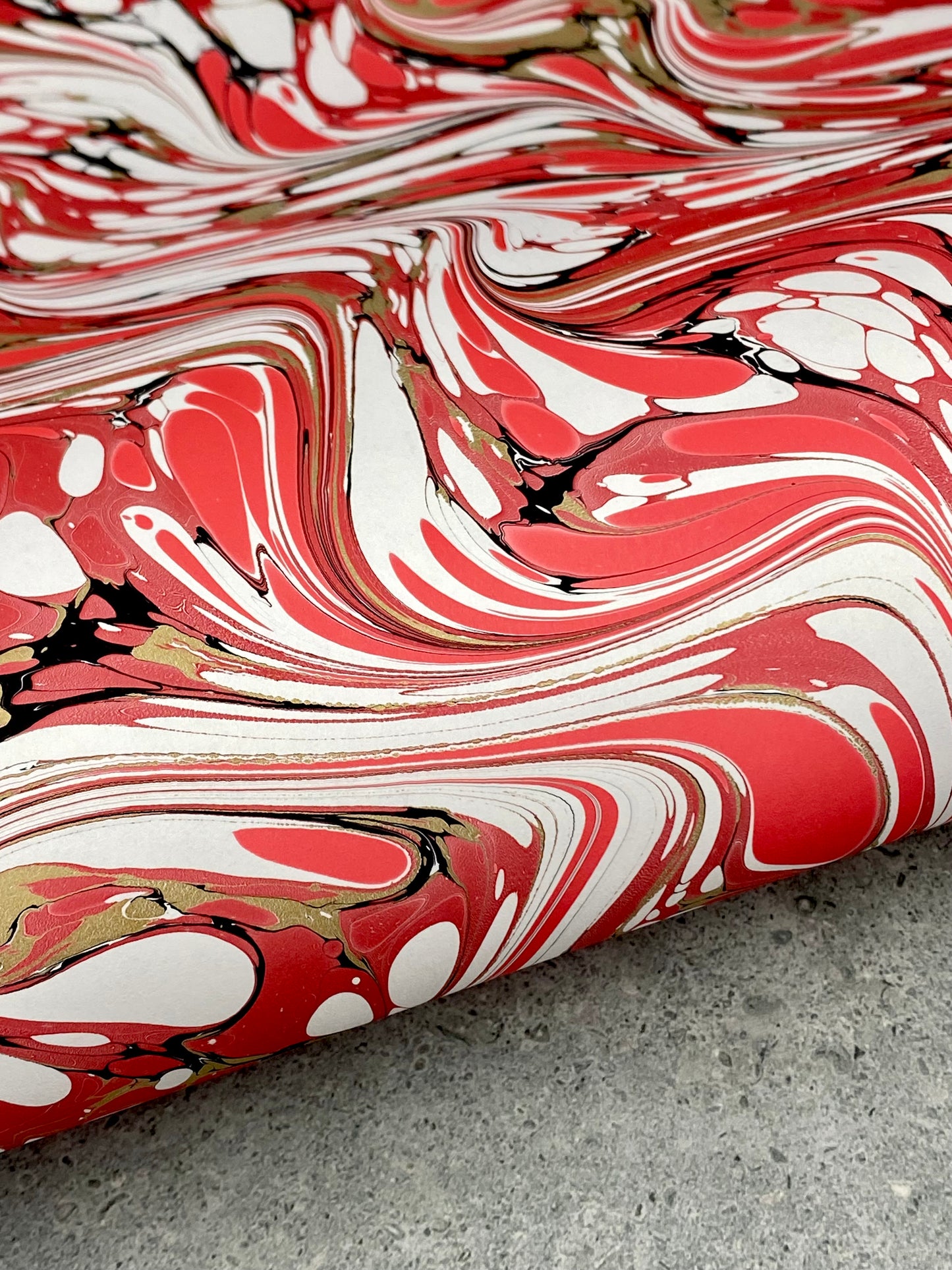 Full Sheet Hand-Marbled Paper P401