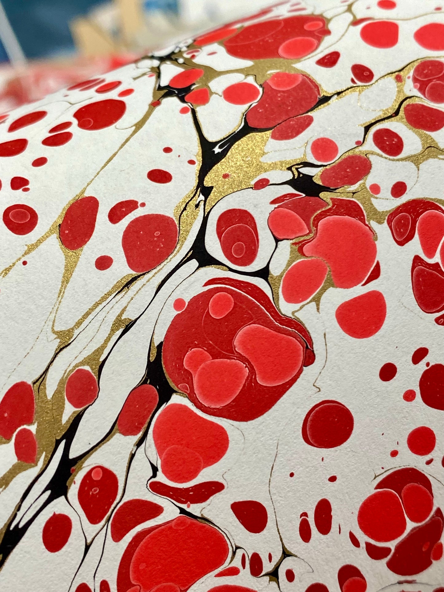 Full Sheet Hand-Marbled Paper P402