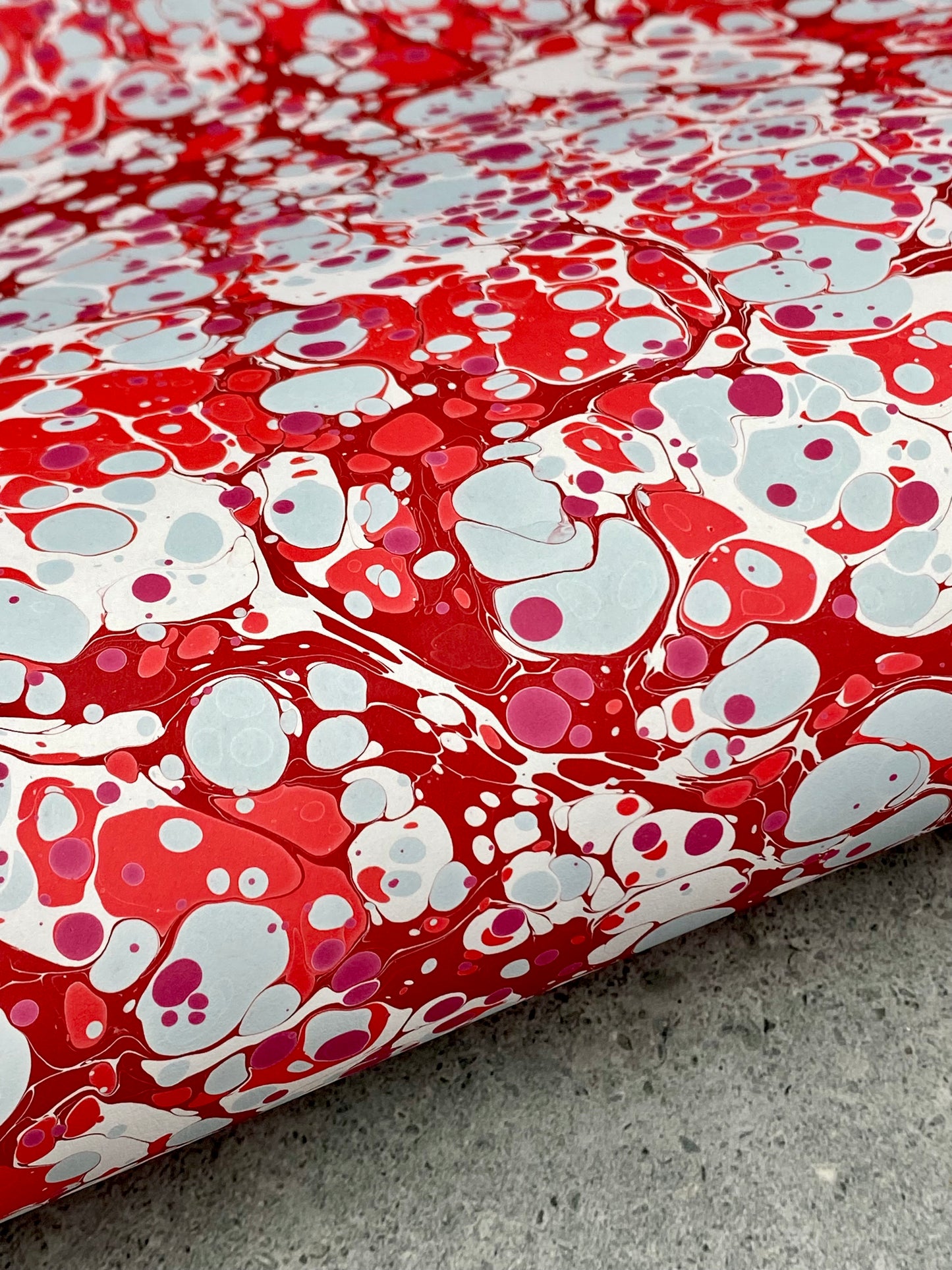 Full Sheet Hand-Marbled Paper P397