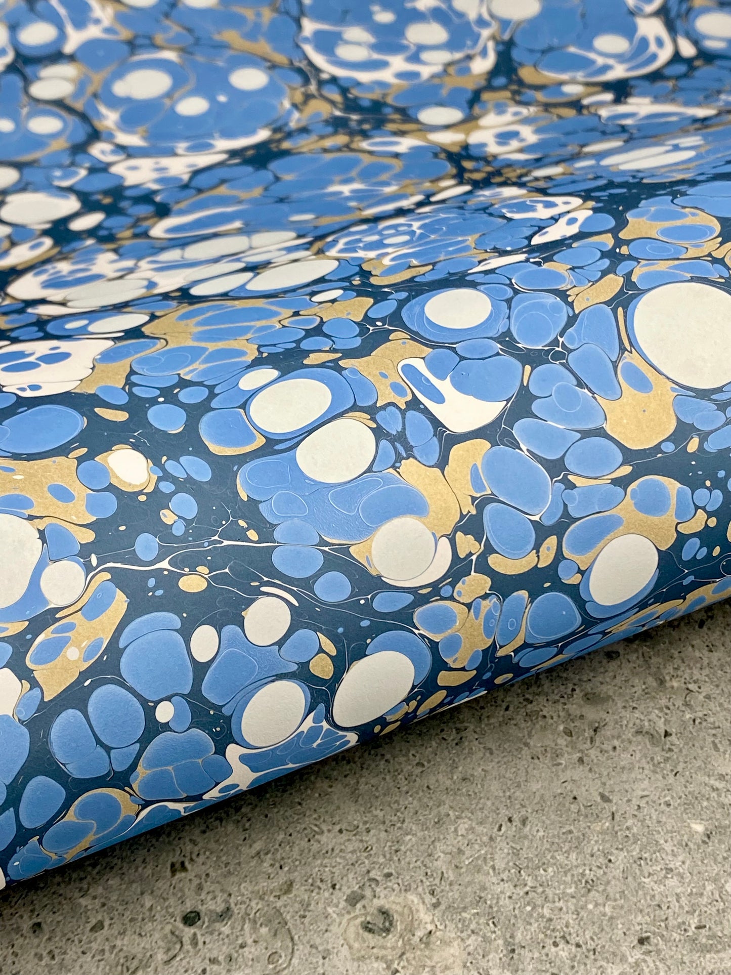 Full Sheet Hand-Marbled Paper P381