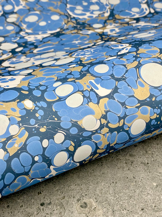 Full Sheet Hand-Marbled Paper P381