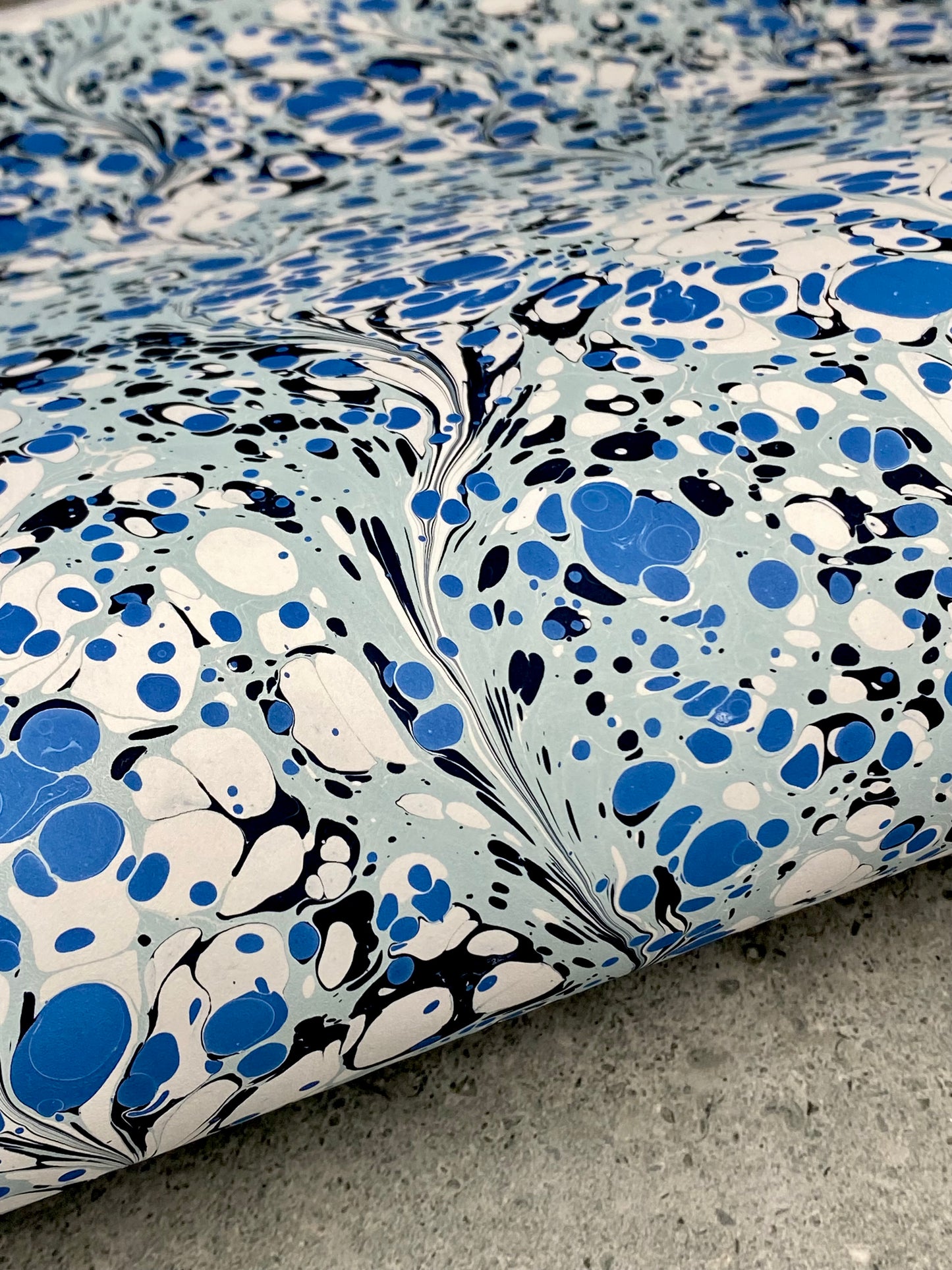 Full Sheet Hand-Marbled Paper P393