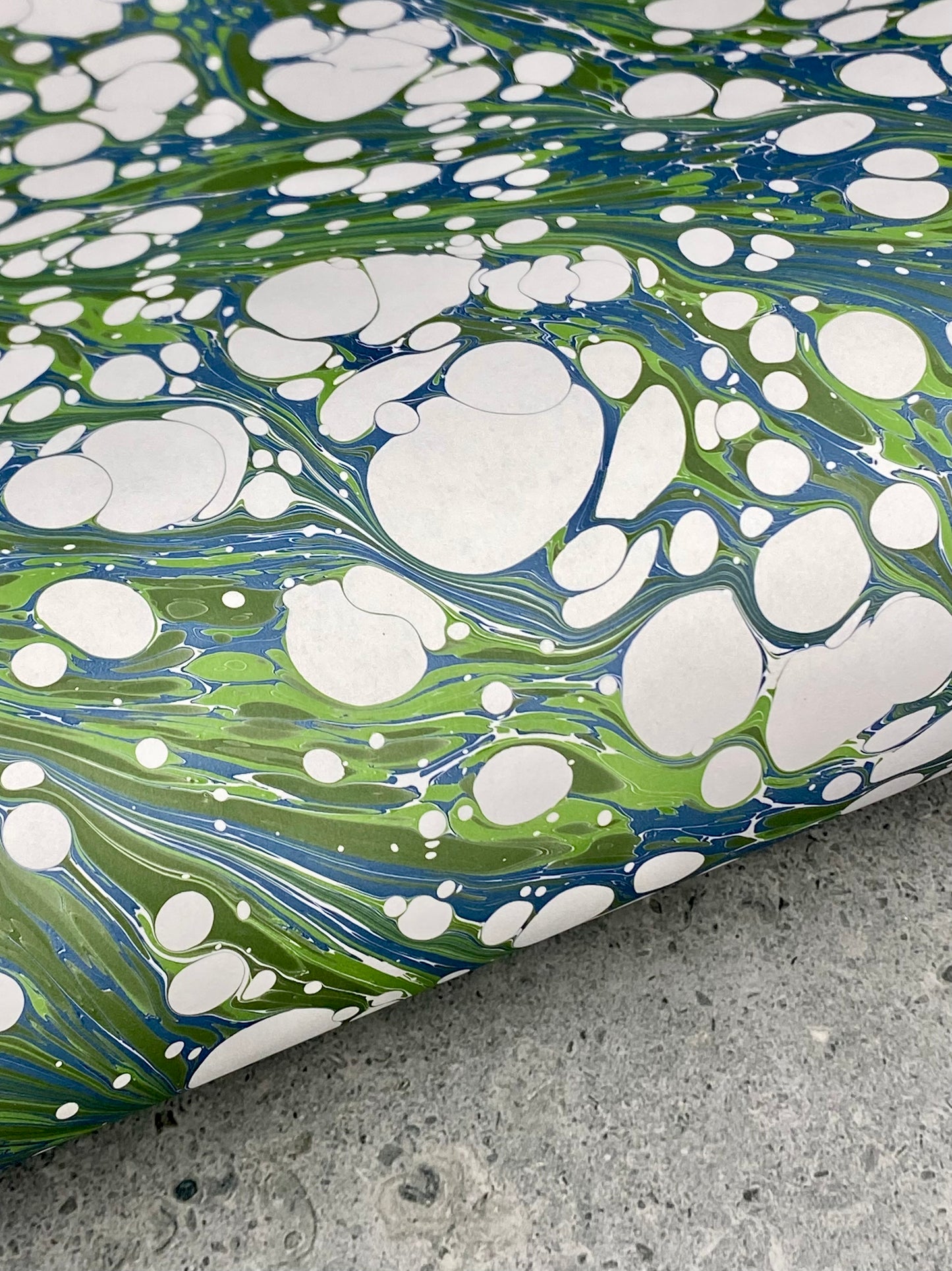 Full Sheet Hand-Marbled Paper P391