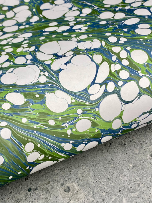 Full Sheet Hand-Marbled Paper P391