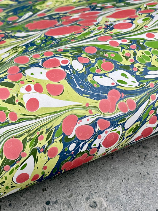 Full Sheet Hand-Marbled Paper P387
