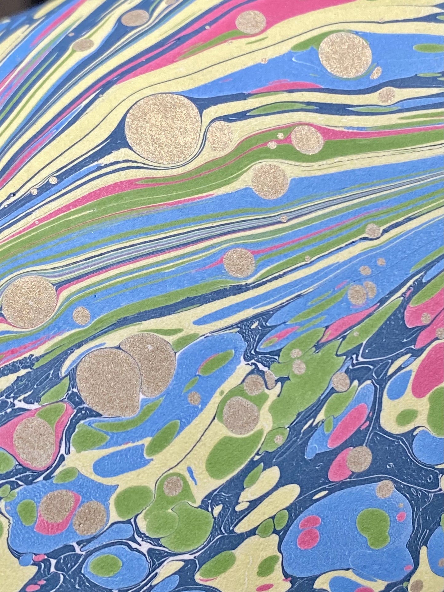 Full Sheet Hand-Marbled Paper P384