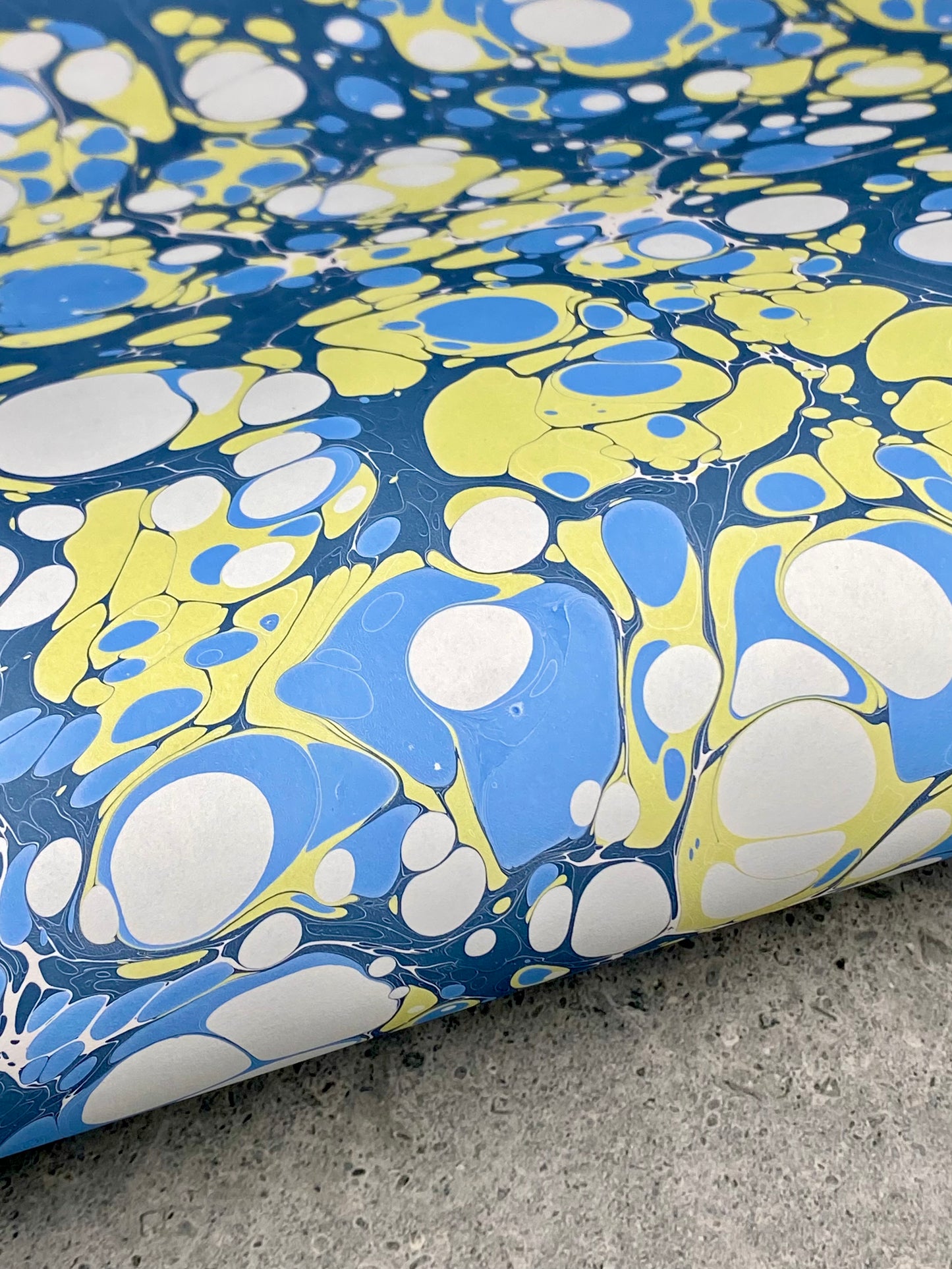 Full Sheet Hand-Marbled Paper P382