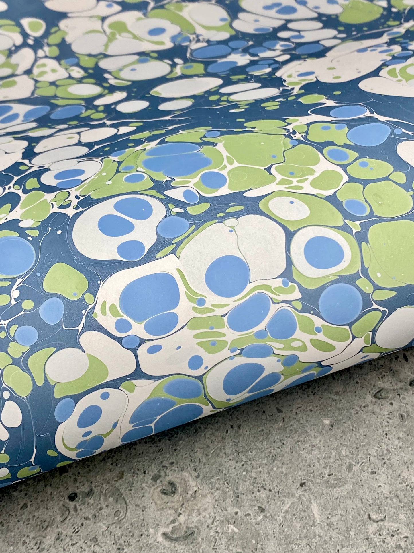 Full Sheet Hand-Marbled Paper P379