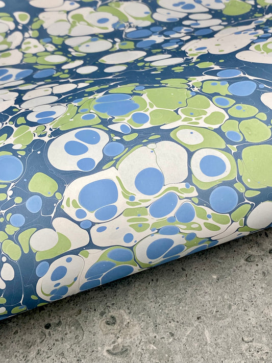 Full Sheet Hand-Marbled Paper P379