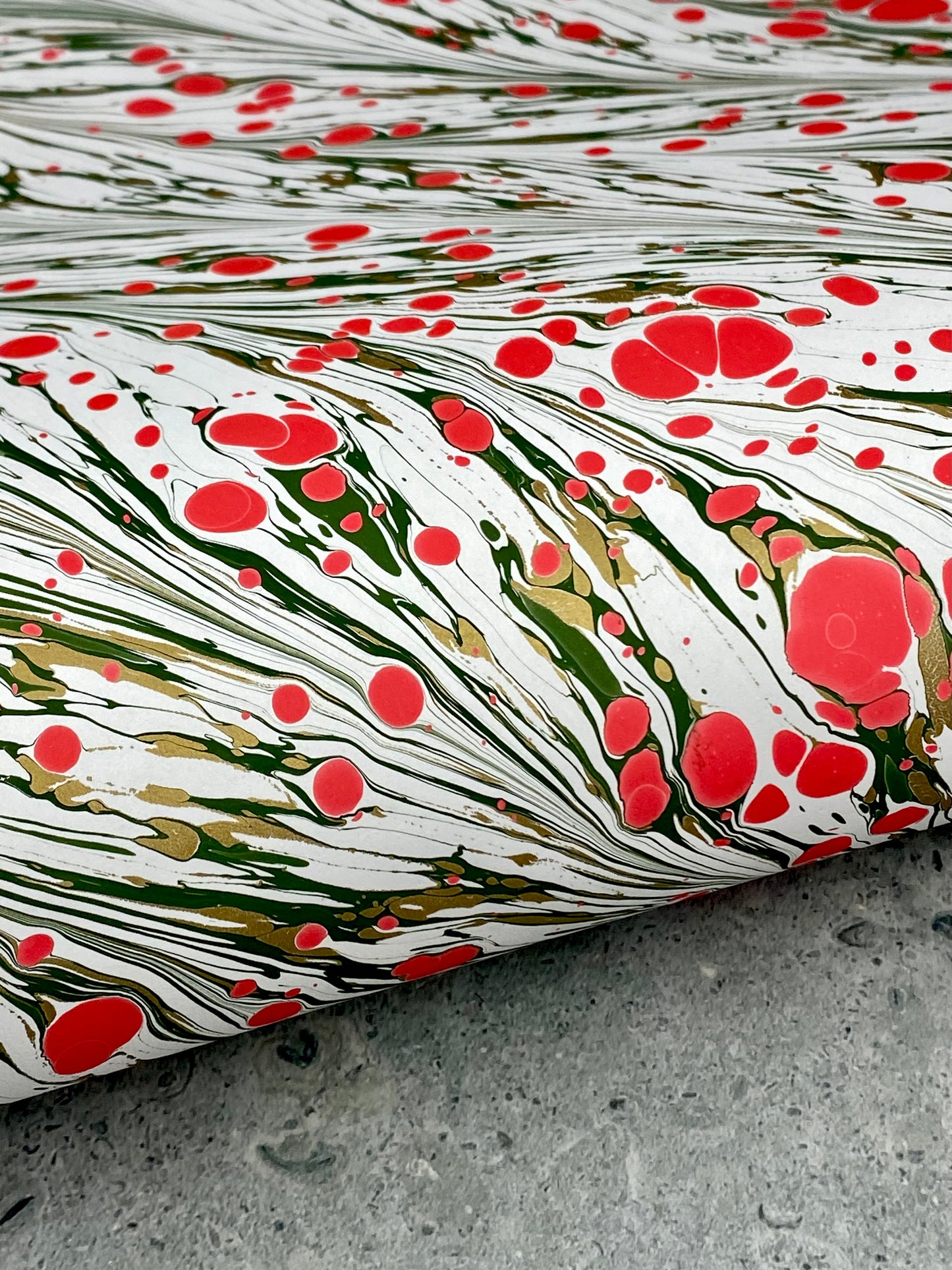 Full Sheet Hand-Marbled Paper P374S