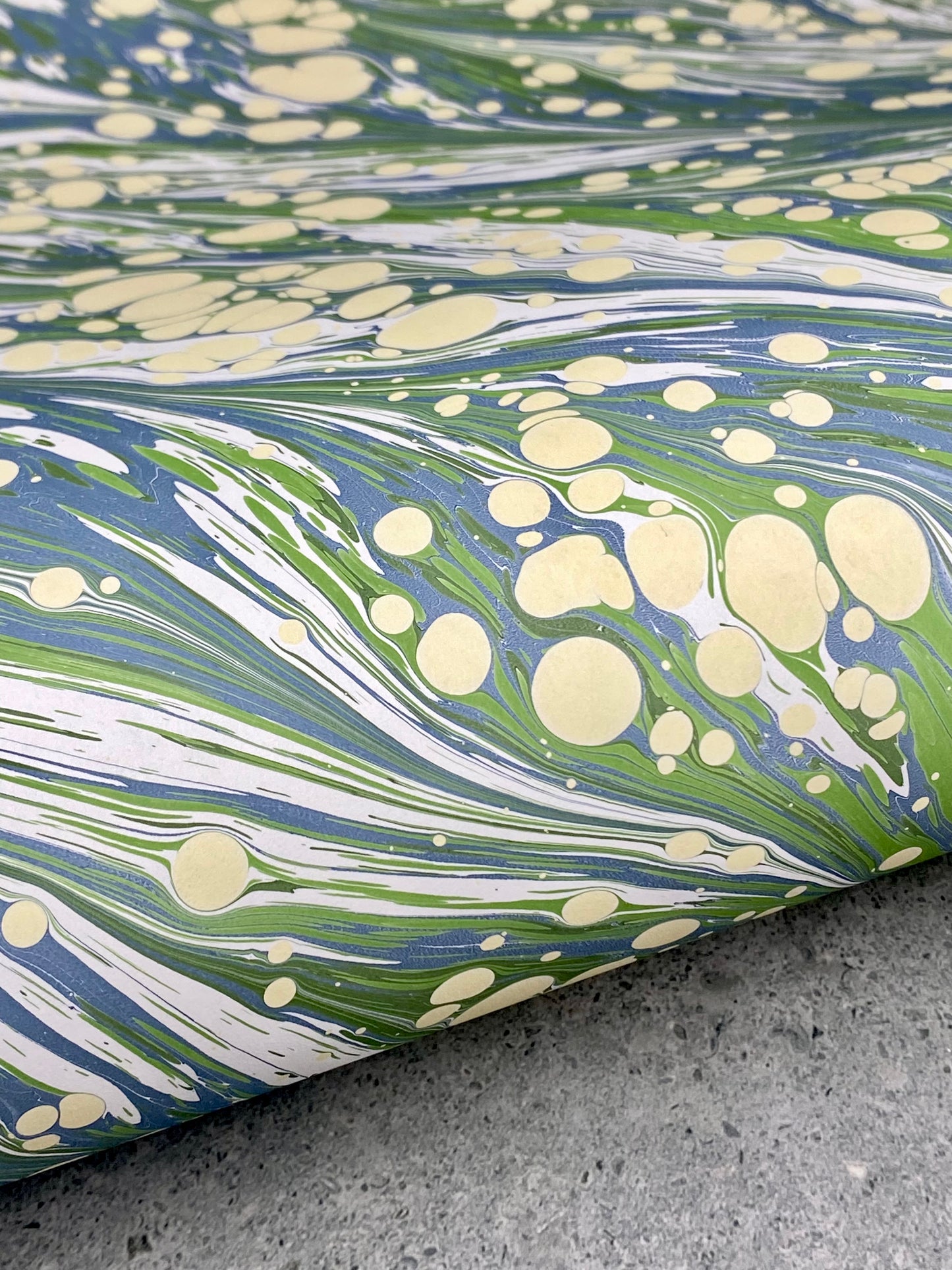 Full Sheet Hand-Marbled Paper P370