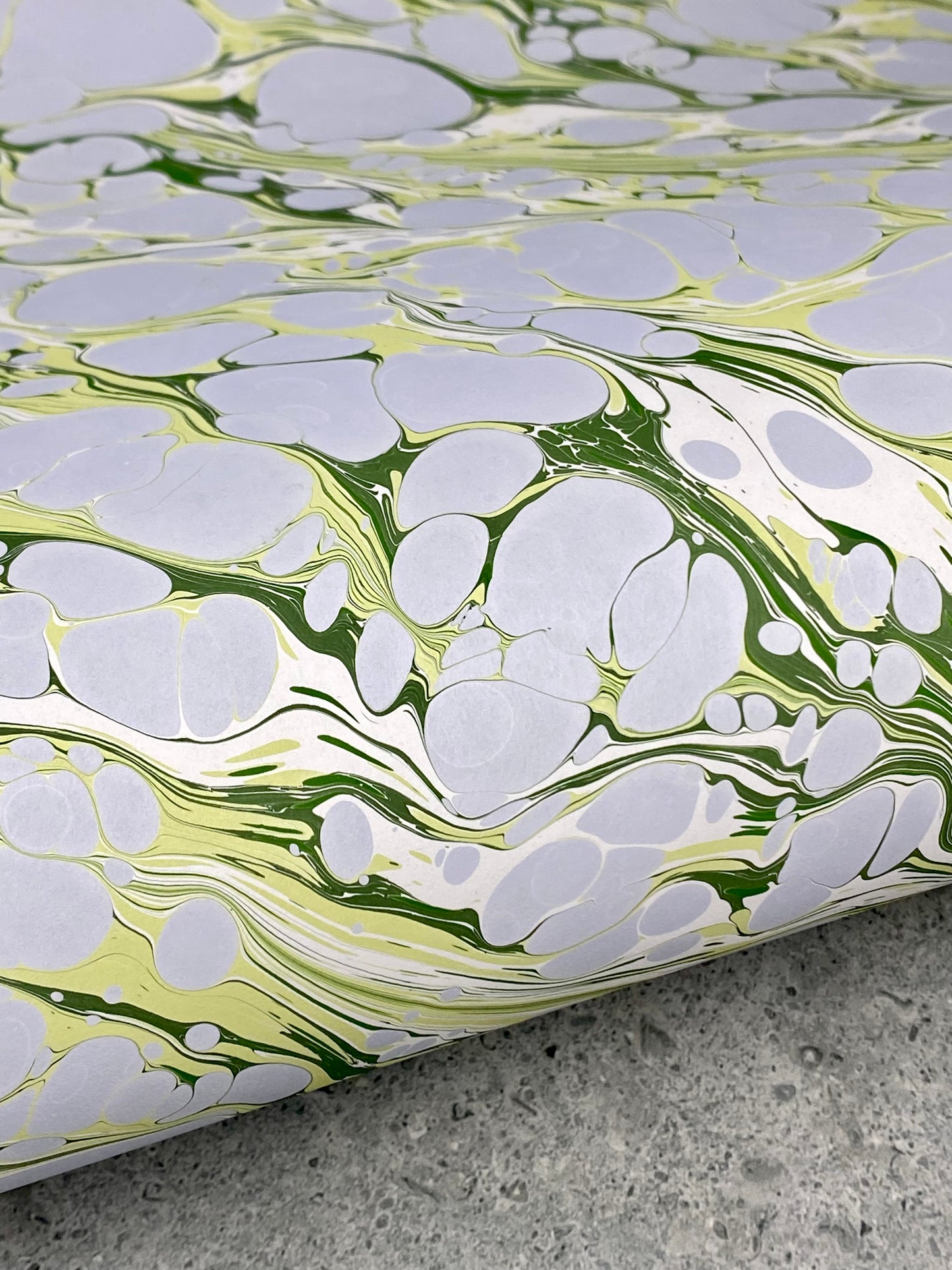 Full Sheet Hand-Marbled Paper P365