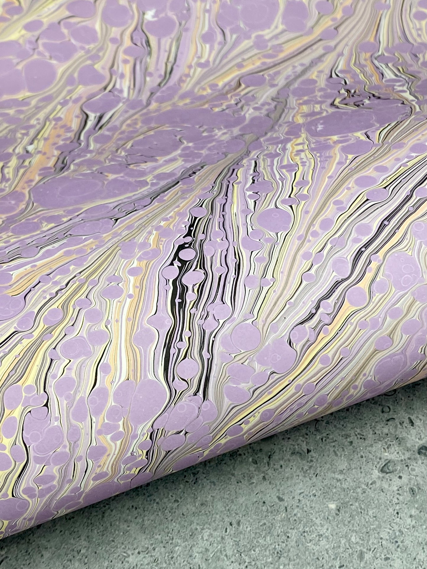 Full Sheet Hand-Marbled Paper P362