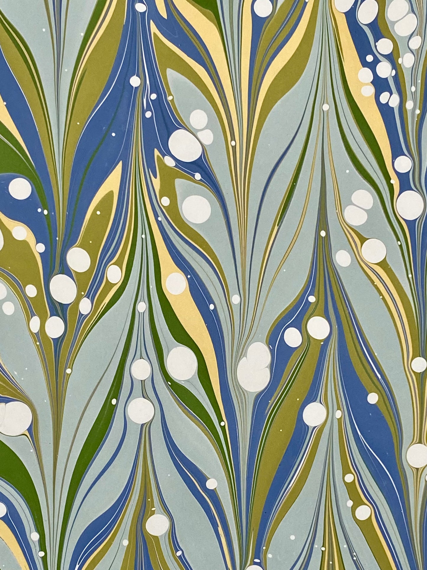 Half-Sheet Hand-Marbled Paper 406