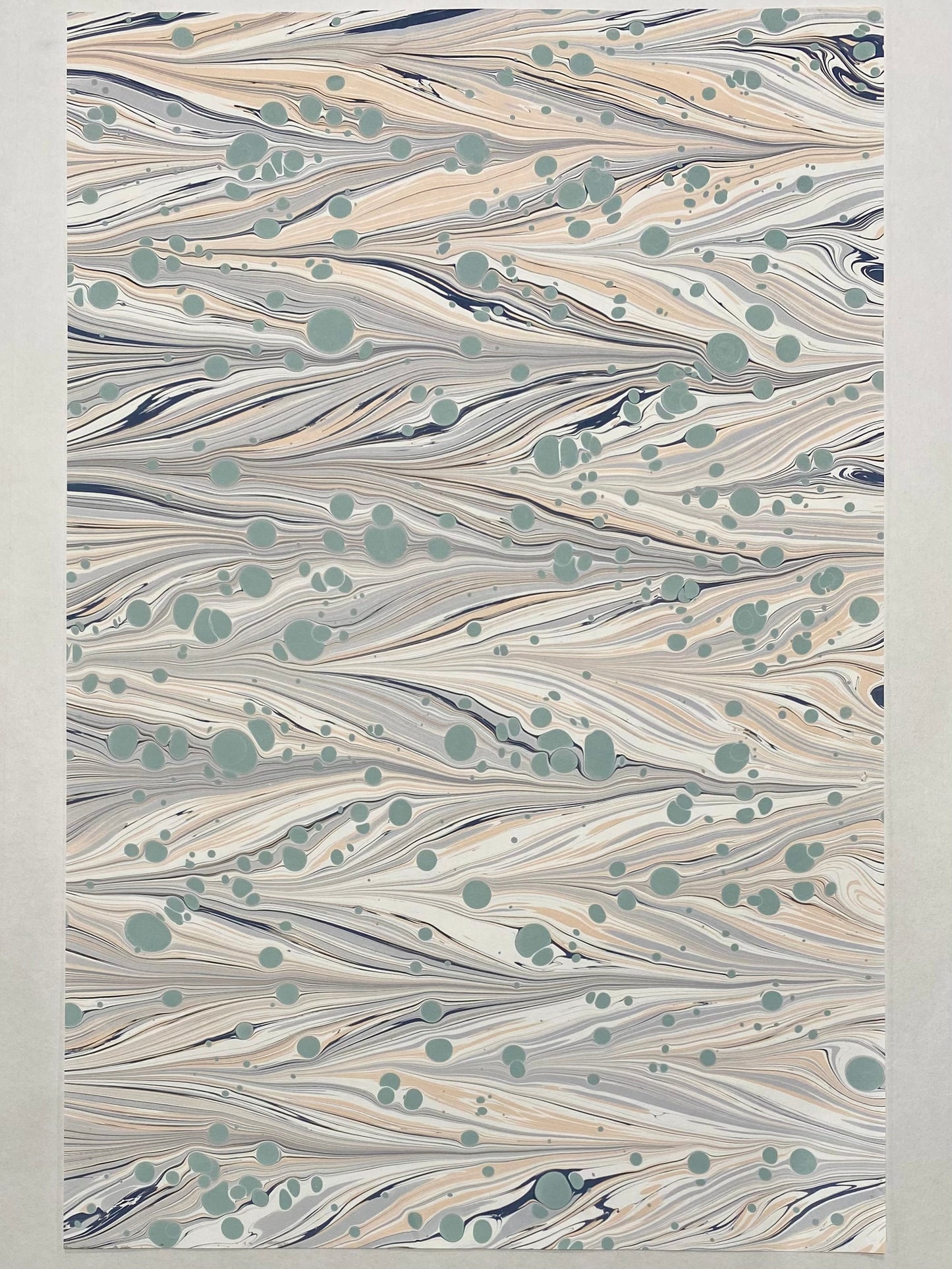 Half-Sheet Hand-Marbled Paper 407