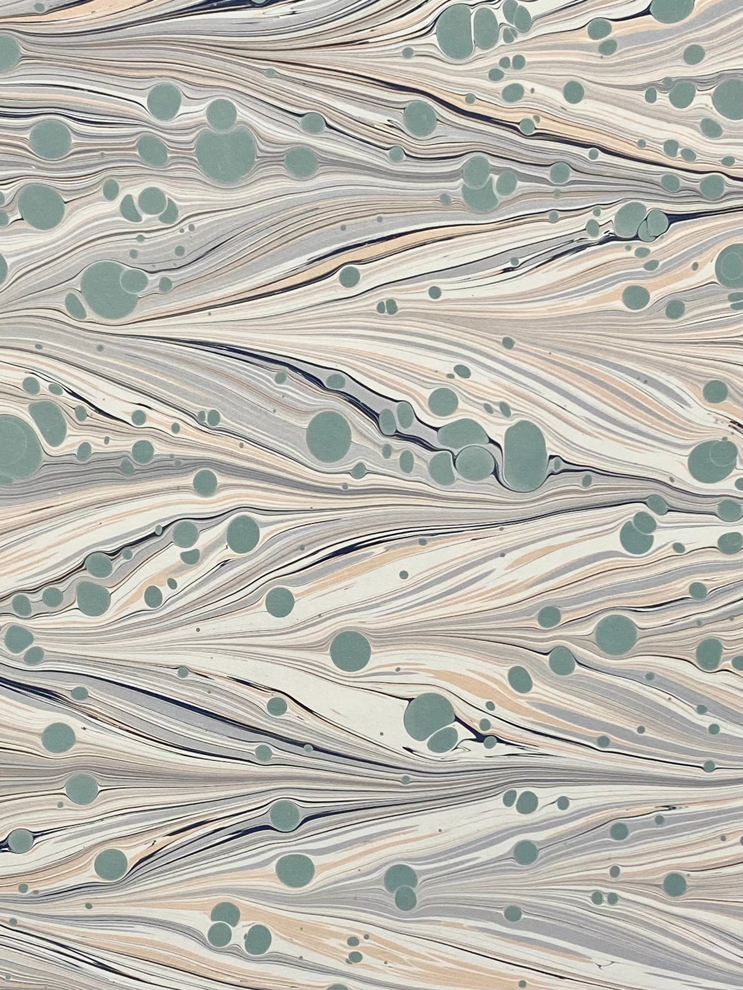 Half-Sheet Hand-Marbled Paper 407