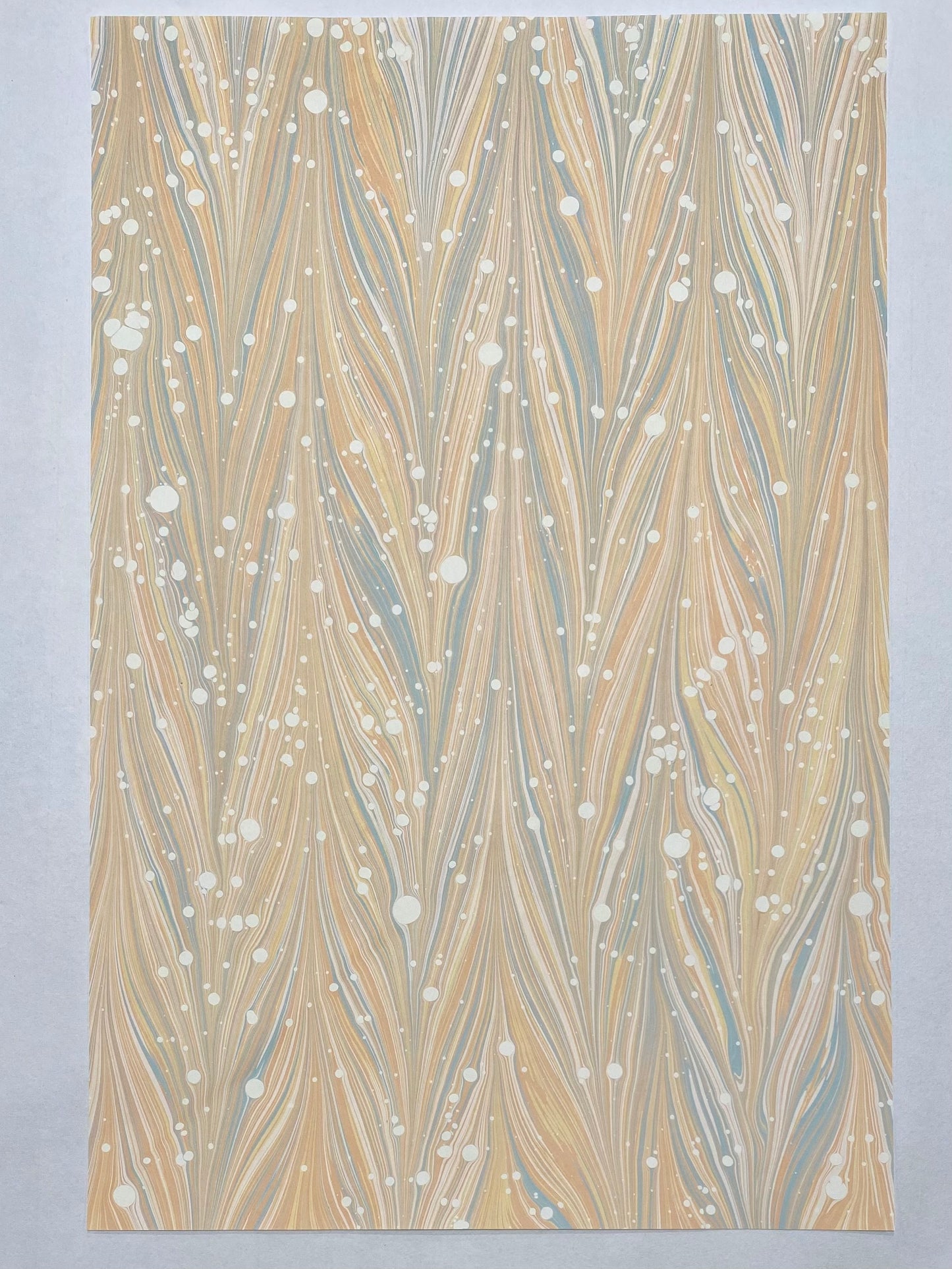 Half-Sheet Hand-Marbled Paper 408