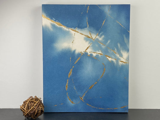 Original Cyanotype 8x10, Wall Art, Shelf Art