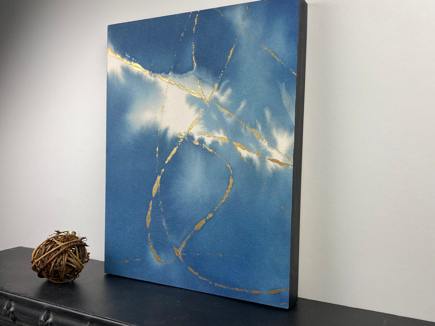 Original Cyanotype 8x10, Wall Art, Shelf Art