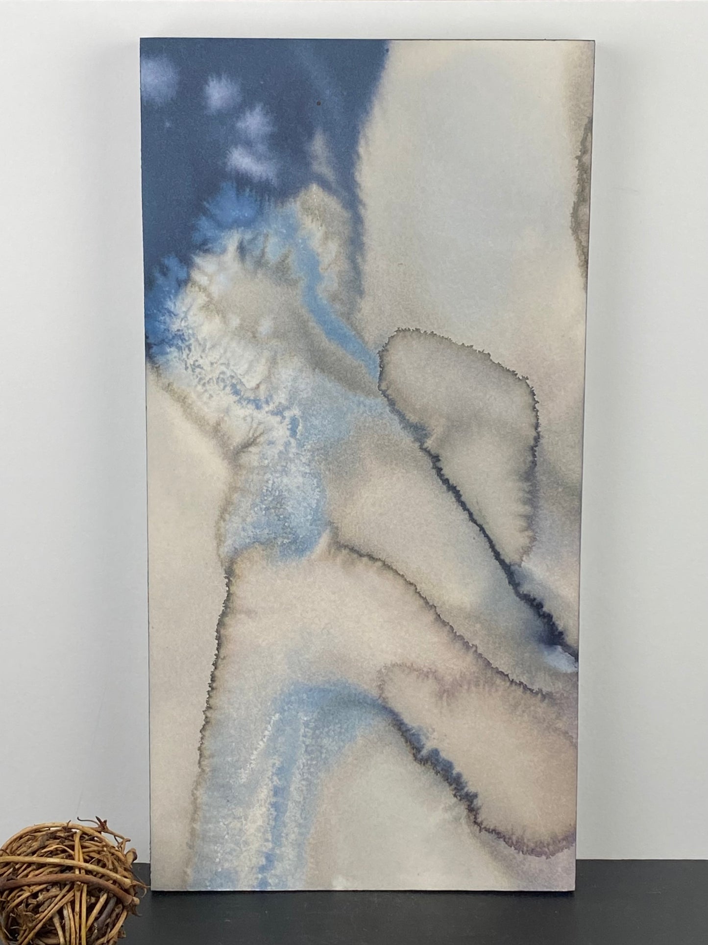 Original Cyanotype 6x12, Wall Art, Shelf Art