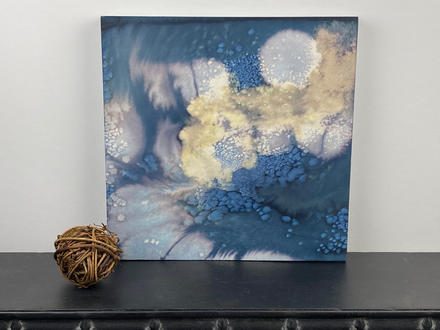 Original Cyanotype 8x8, Wall Art, Shelf Art