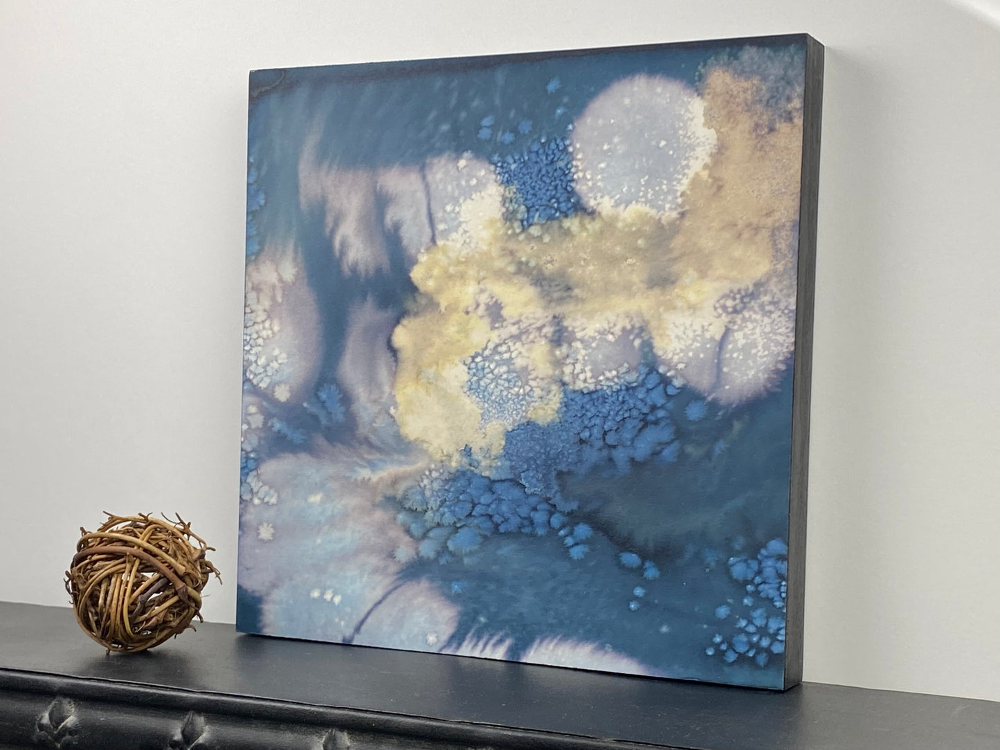 Original Cyanotype 8x8, Wall Art, Shelf Art